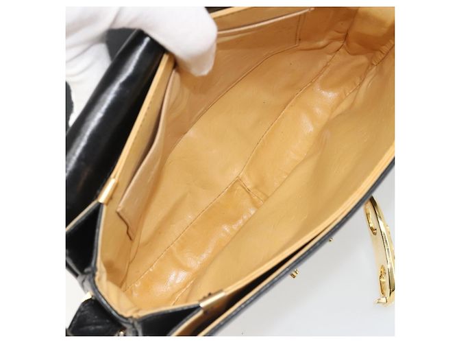 Céline CELINE Shoulder Bag Leather Black Gold - vista 11