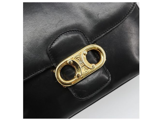 Céline CELINE Shoulder Bag Leather Black Gold - vista 17