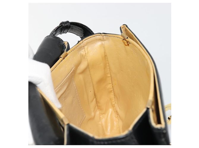 Céline CELINE Shoulder Bag Leather Black Gold - vista 19