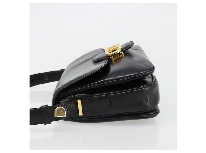 Céline CELINE Shoulder Bag Leather Black Gold - vista 4