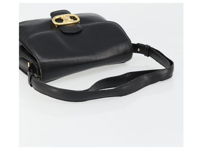 Céline CELINE Shoulder Bag Leather Black Gold - vista 7
