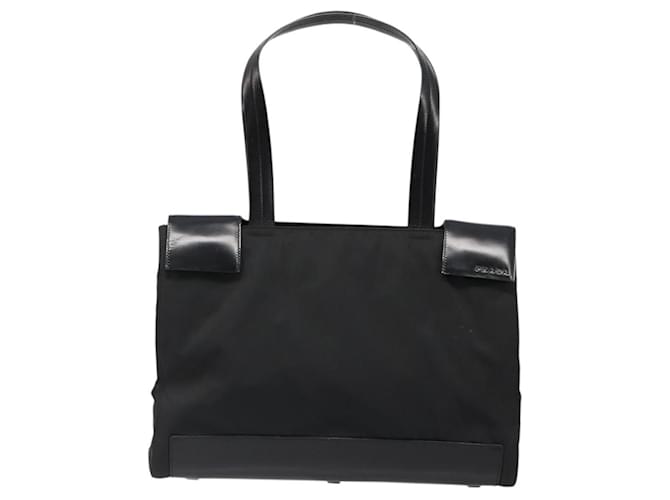 PRADA Hand Bag Nylon Black Silver - vista 13