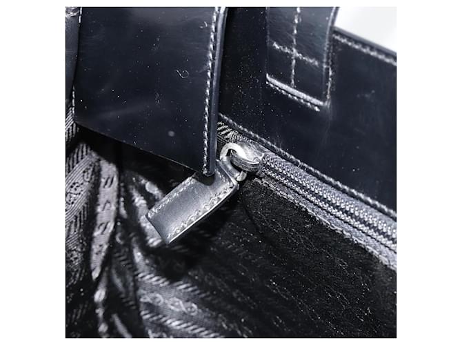PRADA Hand Bag Nylon Black Silver - vista 21