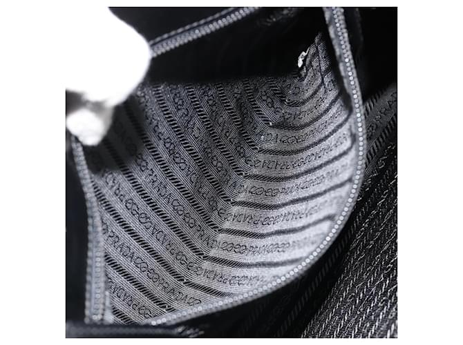 PRADA Hand Bag Nylon Black Silver - vista 22