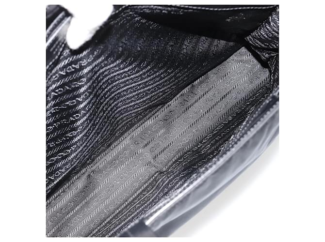 PRADA Hand Bag Nylon Black Silver - vista 24