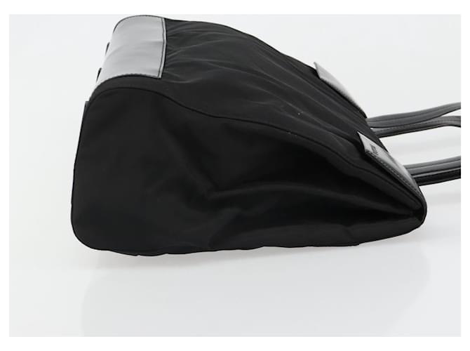 PRADA Hand Bag Nylon Black Silver - vista 3