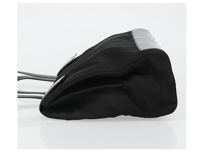 PRADA Hand Bag Nylon Black Silver - vista 4