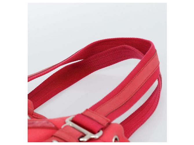 SAINT LAURENT Tote Bag Canvas Pink Silver - vista 8