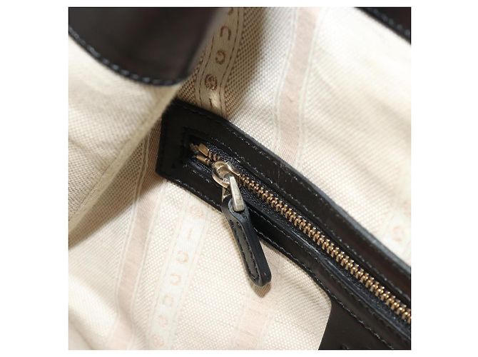 GUCCI Purse Shoulder Bag Leather PVC Black Gold 354228 - vista 20