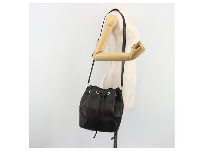 GUCCI Purse Shoulder Bag Leather PVC Black Gold 354228 - vista 23