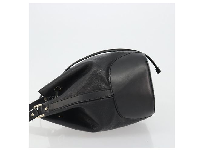 GUCCI Purse Shoulder Bag Leather PVC Black Gold 354228 - vista 5