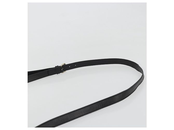 GUCCI Purse Shoulder Bag Leather PVC Black Gold 354228 - vista 8