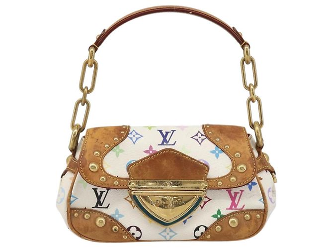 LOUIS VUITTON Monogram Multicolor Marilyn Shoulder Bag White M40206 - vista 13