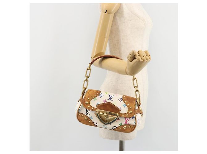 LOUIS VUITTON Monogram Multicolor Marilyn Shoulder Bag White M40206 - vista 25