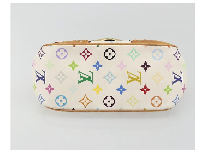 LOUIS VUITTON Monogram Multicolor Marilyn Shoulder Bag White M40206 - vista 5