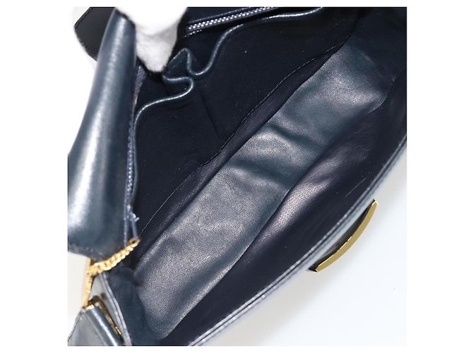 Céline CELINE Shoulder Bag Leather Navy Gold - vista 11