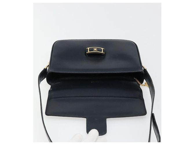 Céline CELINE Shoulder Bag Leather Navy Gold - vista 18