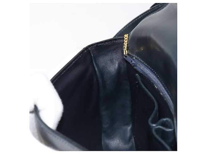 Céline CELINE Shoulder Bag Leather Navy Gold - vista 21