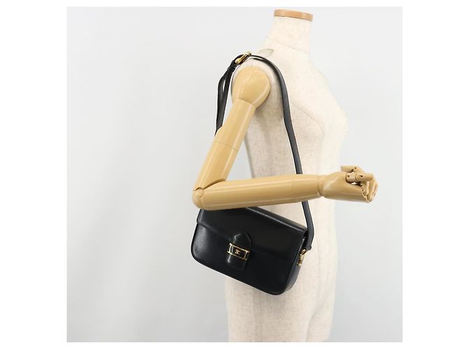 Céline CELINE Shoulder Bag Leather Navy Gold - vista 23