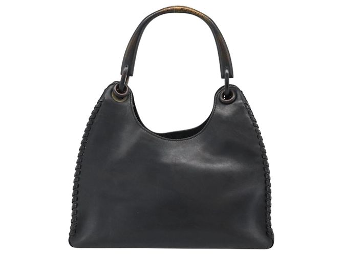 GUCCI Shoulder Bag Leather Black 106236 - vista 2