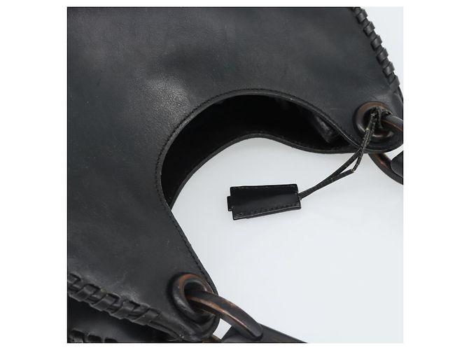 GUCCI Shoulder Bag Leather Black 106236 - vista 6