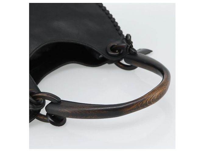 GUCCI Shoulder Bag Leather Black 106236 - vista 7