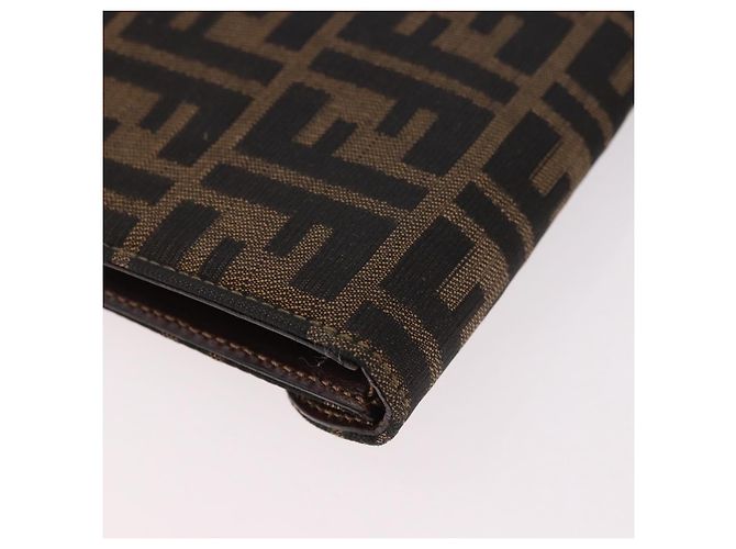 FENDI Zucca Canvas Hand Bag Black Brown - vista 16