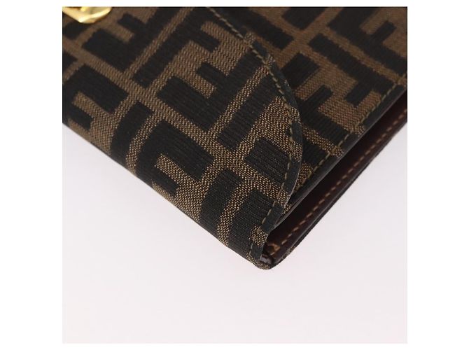 FENDI Zucca Canvas Hand Bag Black Brown - vista 17