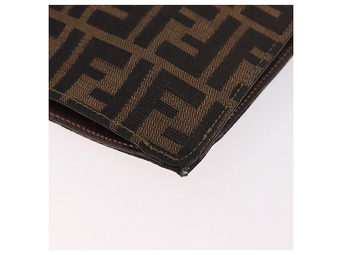 FENDI Zucca Canvas Hand Bag Black Brown - vista 8