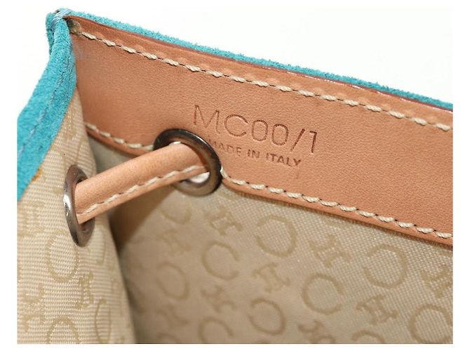 Céline CELINE C Macadam Canvas Rucksack Silver Turquoise Blue - Ansicht 11