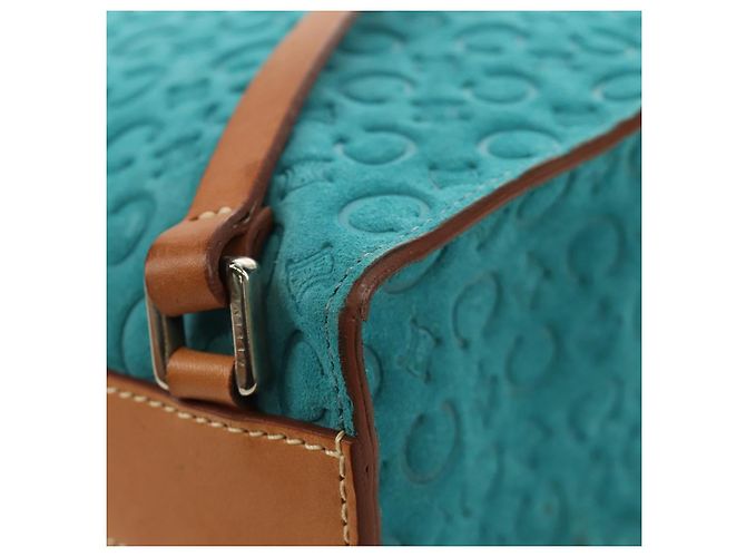 Céline CELINE C Macadam Canvas Rucksack Silver Turquoise Blue - Ansicht 21