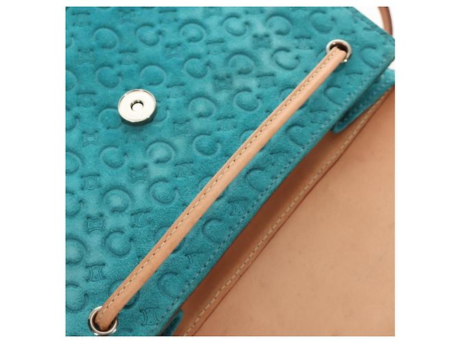 Céline CELINE C Macadam Canvas Rucksack Silver Turquoise Blue - Ansicht 25