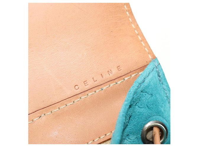Céline CELINE C Macadam Canvas Rucksack Silver Turquoise Blue - Ansicht 27
