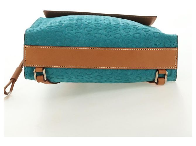 Céline CELINE C Macadam Canvas Rucksack Silver Turquoise Blue - Ansicht 5