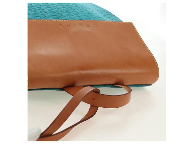 Céline CELINE C Macadam Canvas Rucksack Silver Turquoise Blue - Ansicht 6