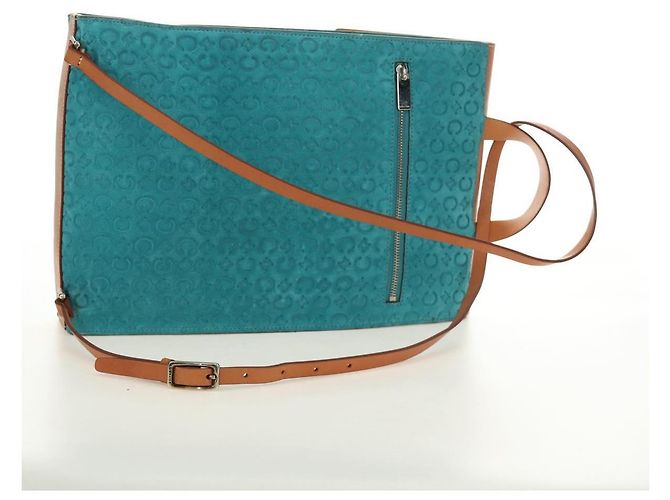 Céline CELINE C Macadam Canvas Rucksack Silver Turquoise Blue - Ansicht 8