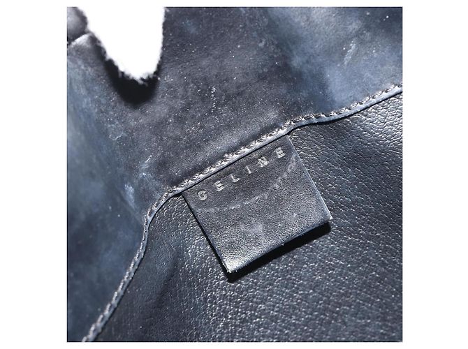 Céline CELINE Macadam Canvas Shoulder Bag PVC Leather Black Gold - vista 15
