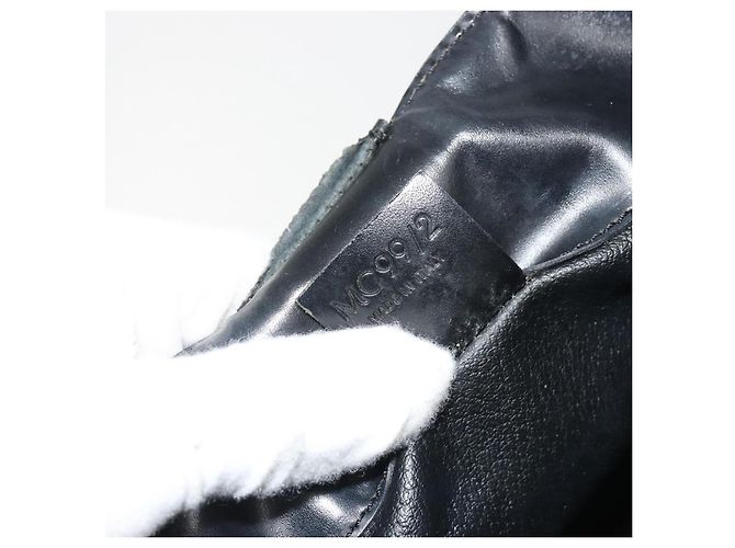 Céline CELINE Macadam Canvas Shoulder Bag PVC Leather Black Gold - vista 22