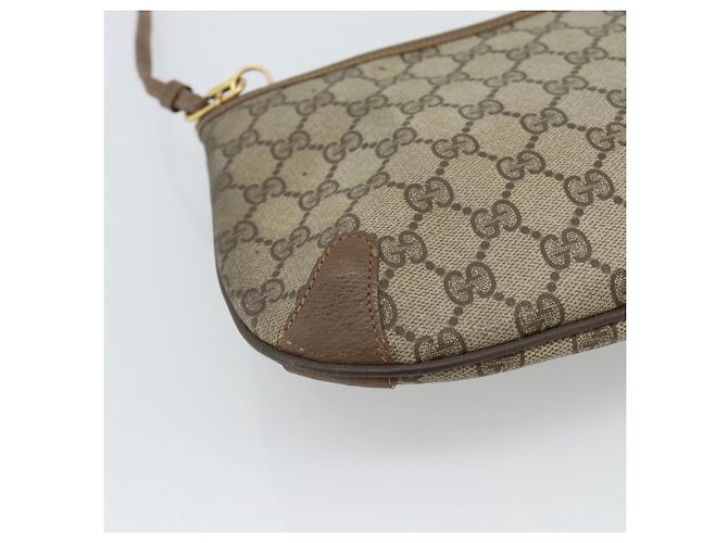 GUCCI GG Supreme Web Sherry Line Bag PVC Beige Gold 904 02 026 - view 13