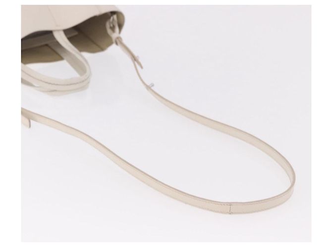 Céline CELINE Vertical Cabas Small Hand Bag Leather 2way White - Ansicht 10