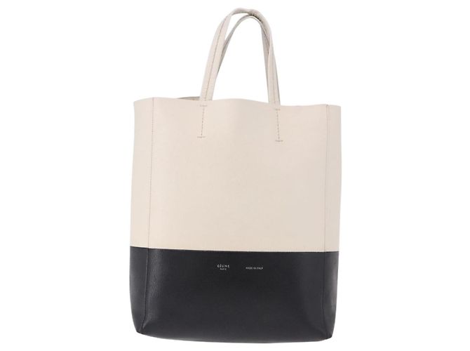Céline CELINE Vertical Cabas Small Hand Bag Leather 2way White - Ansicht 2