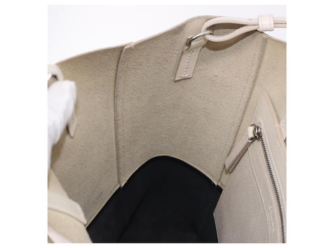 Céline CELINE Vertical Cabas Small Hand Bag Leather 2way White - Ansicht 21