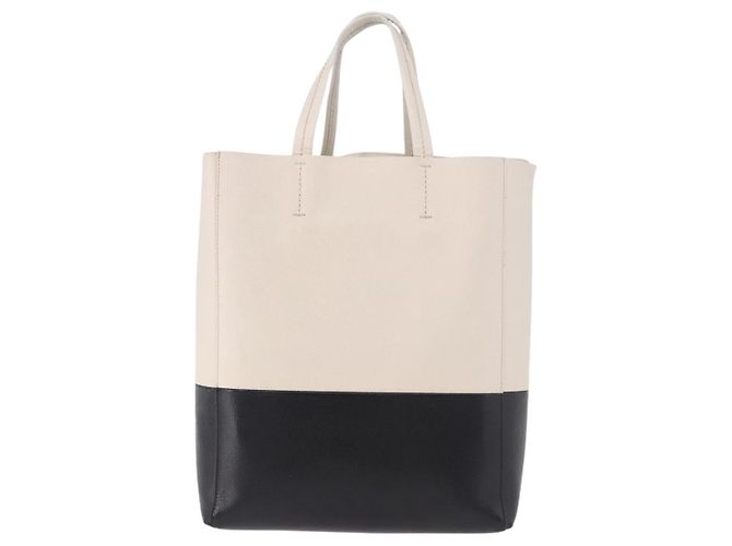 Céline CELINE Vertical Cabas Small Hand Bag Leather 2way White - Ansicht 3