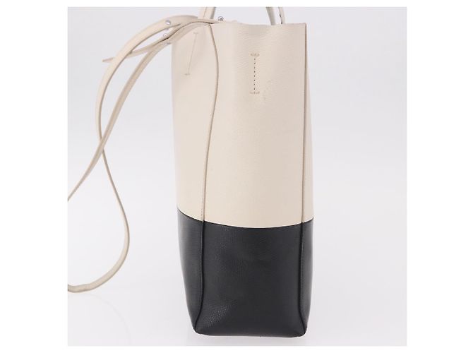 Céline CELINE Vertical Cabas Small Hand Bag Leather 2way White - Ansicht 4