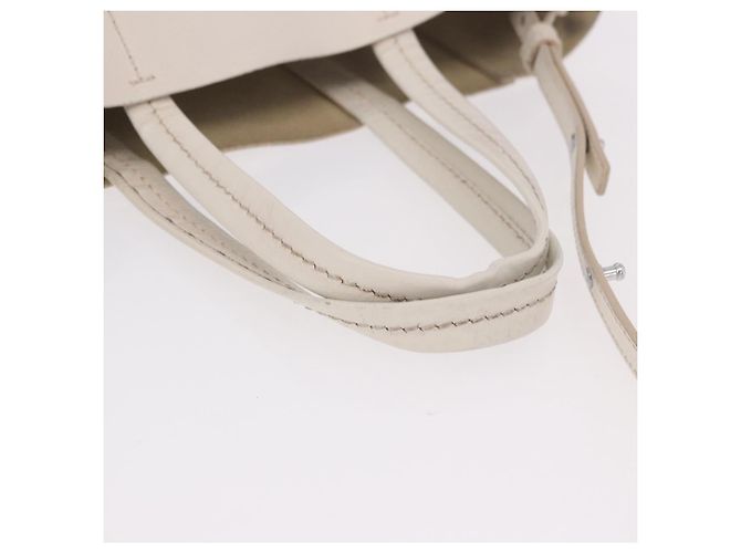 Céline CELINE Vertical Cabas Small Hand Bag Leather 2way White - Ansicht 8