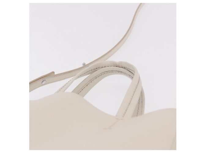 Céline CELINE Vertical Cabas Small Hand Bag Leather 2way White - Ansicht 9