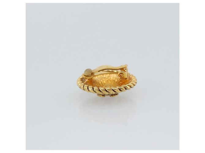 CHANEL COCO Mark Earring Metal Gold Tone CC - vista 4