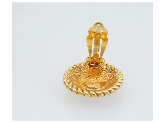 CHANEL COCO Mark Earring Metal Gold Tone CC - vista 6