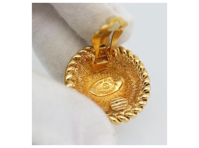 CHANEL COCO Mark Earring Metal Gold Tone CC - vista 7