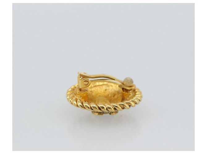 CHANEL COCO Mark Earring Metal Gold Tone CC - vista 8